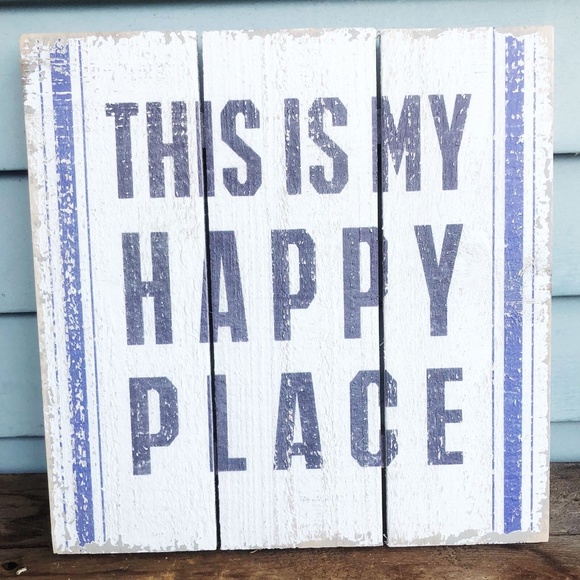 This is My Happy Place Slat Sign - Picture 2 of 2